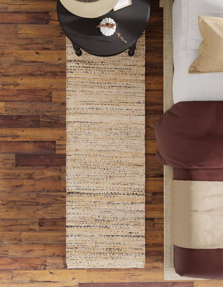 Detail image of 2' x 8'  Hand Woven Palm Beach Jute Runner Rug