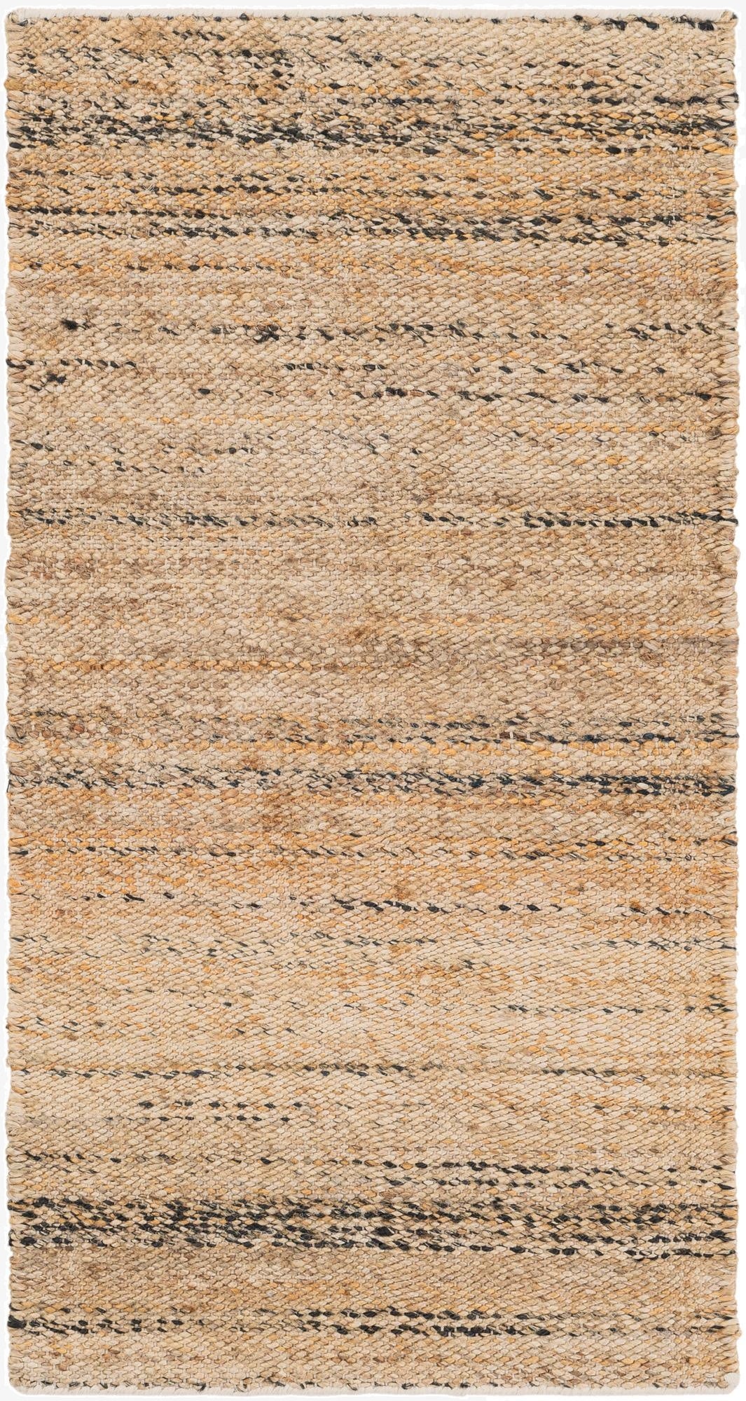 2' x 4' 1  Hand Woven Palm Beach Jute Runner Rug