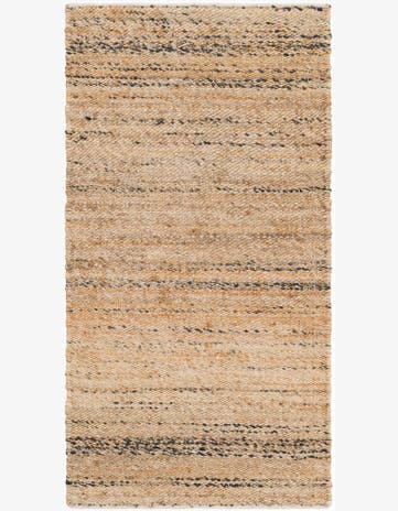 2' x 4' 1 Hand Woven Palm Beach Jute Runner Rug