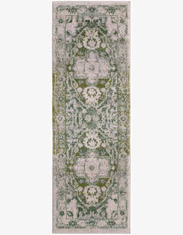 Paste Forest Green Madeline Vintage Runner Rug