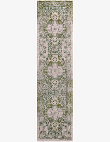 Paste Forest Green Madeline Vintage Runner Rug