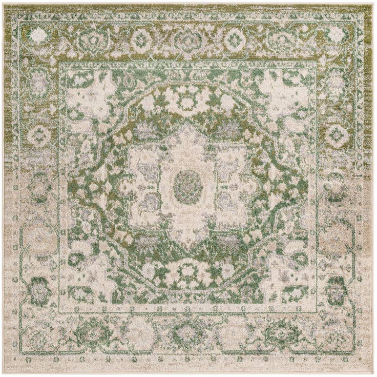 Detail image of 5' x 5' Madeline Vintage Square Rug