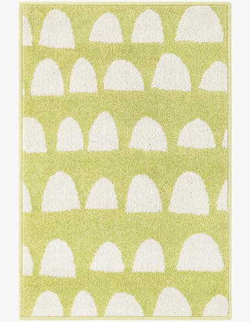 Pastel Green Whimsy Kids Rug