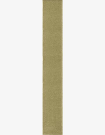 Pastel Green Everyday Solid Runner Rug