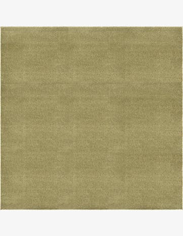 Pastel Green Everyday Solid Square Rug
