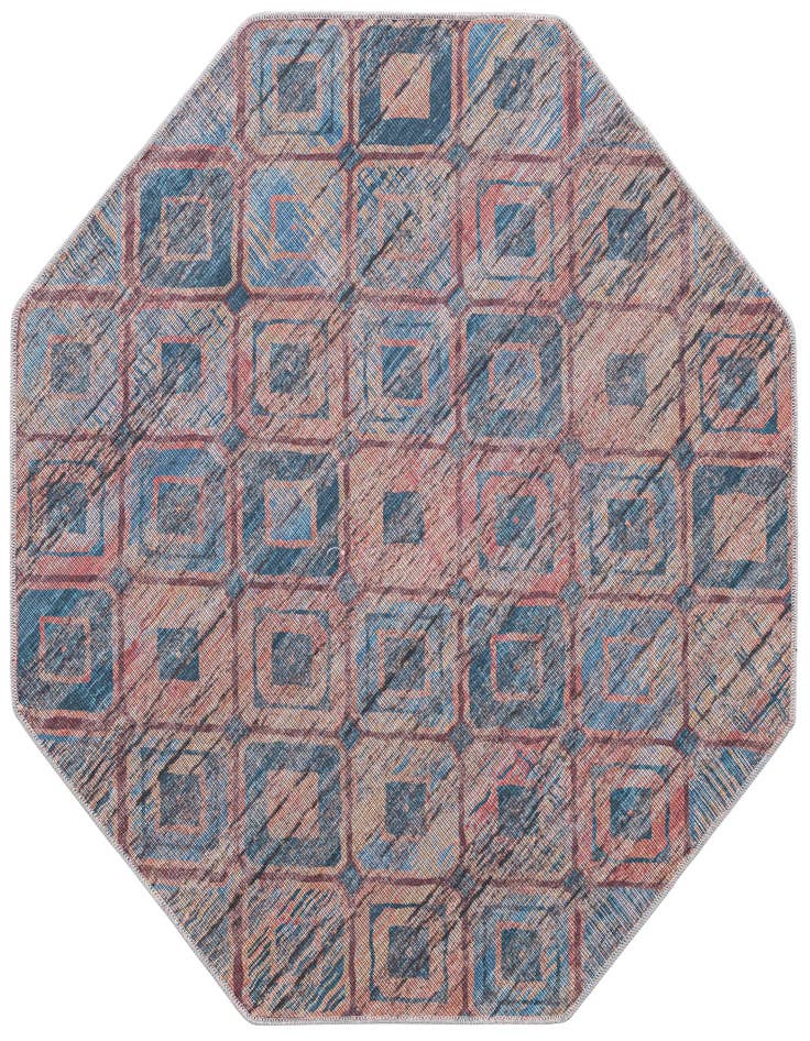 Detail image of 5' 3 x 5' 3 Washable Sisu Octagon Rug