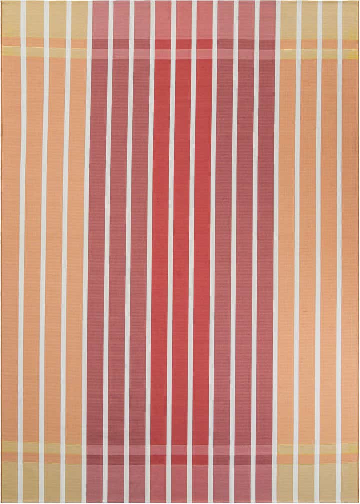 10' x 13' Easy-Clean Striped Indoor / Outdoor Rug