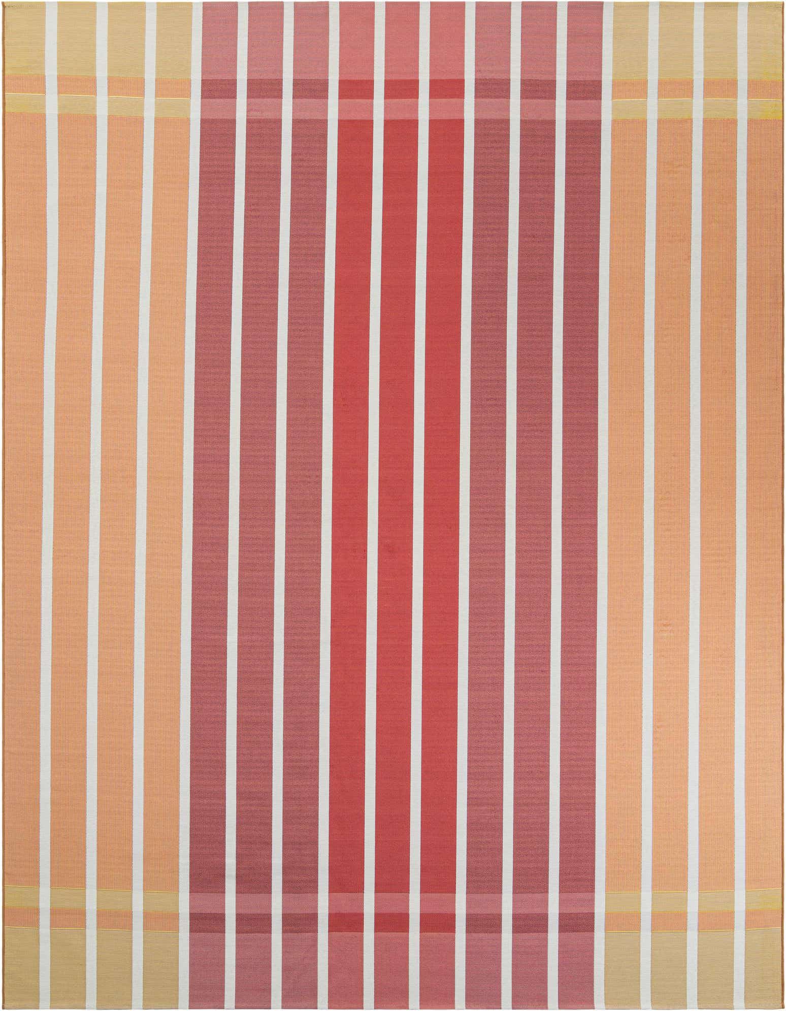 10' x 13' Easy-Clean Striped Indoor / Outdoor Rug
