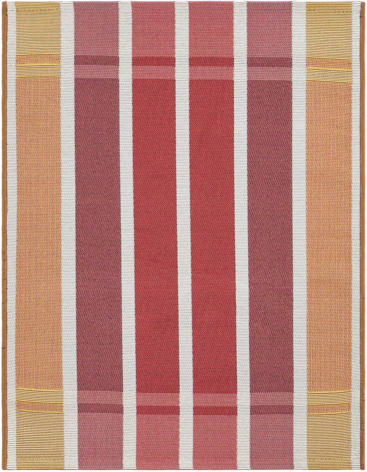 Detail image of 2' x 3' Easy-Clean Striped Indoor / Outdoor Rug
