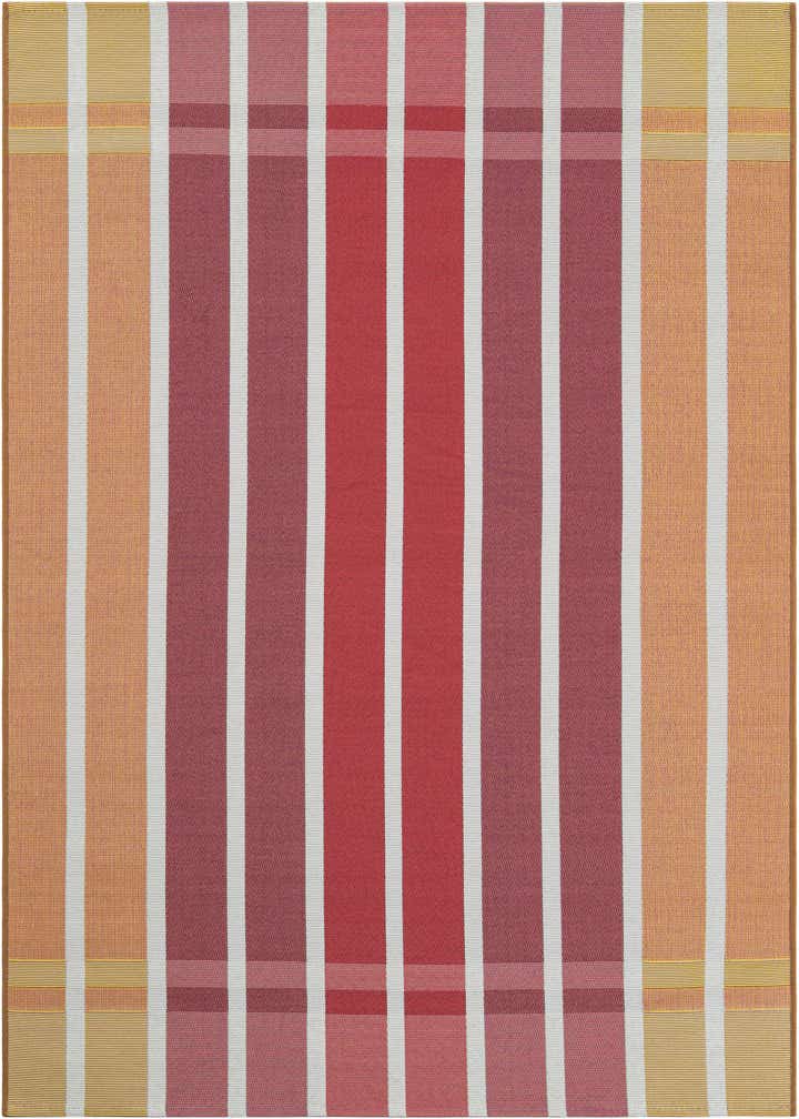 4' x 6' Easy-Clean Striped Indoor / Outdoor Rug
