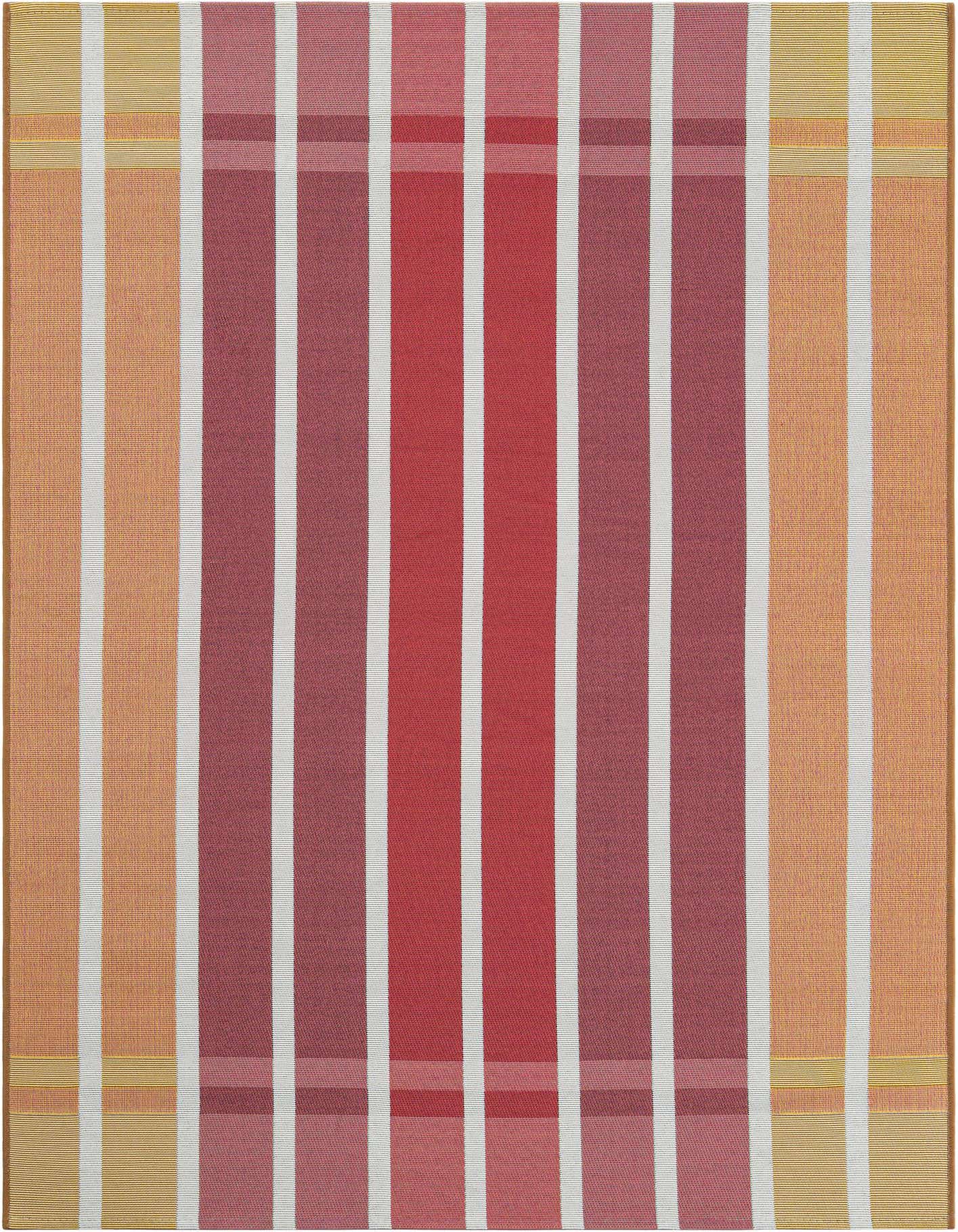4' x 6' Easy-Clean Striped Indoor / Outdoor Rug