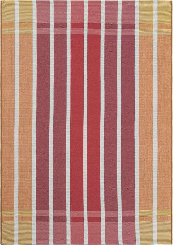 4' x 6' Easy-Clean Striped Indoor / Outdoor Rug
