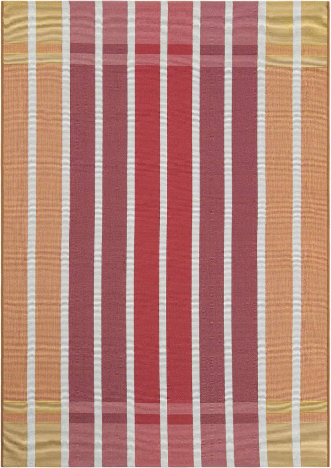 Detail image of 4' x 6' Easy-Clean Striped Indoor / Outdoor Rug