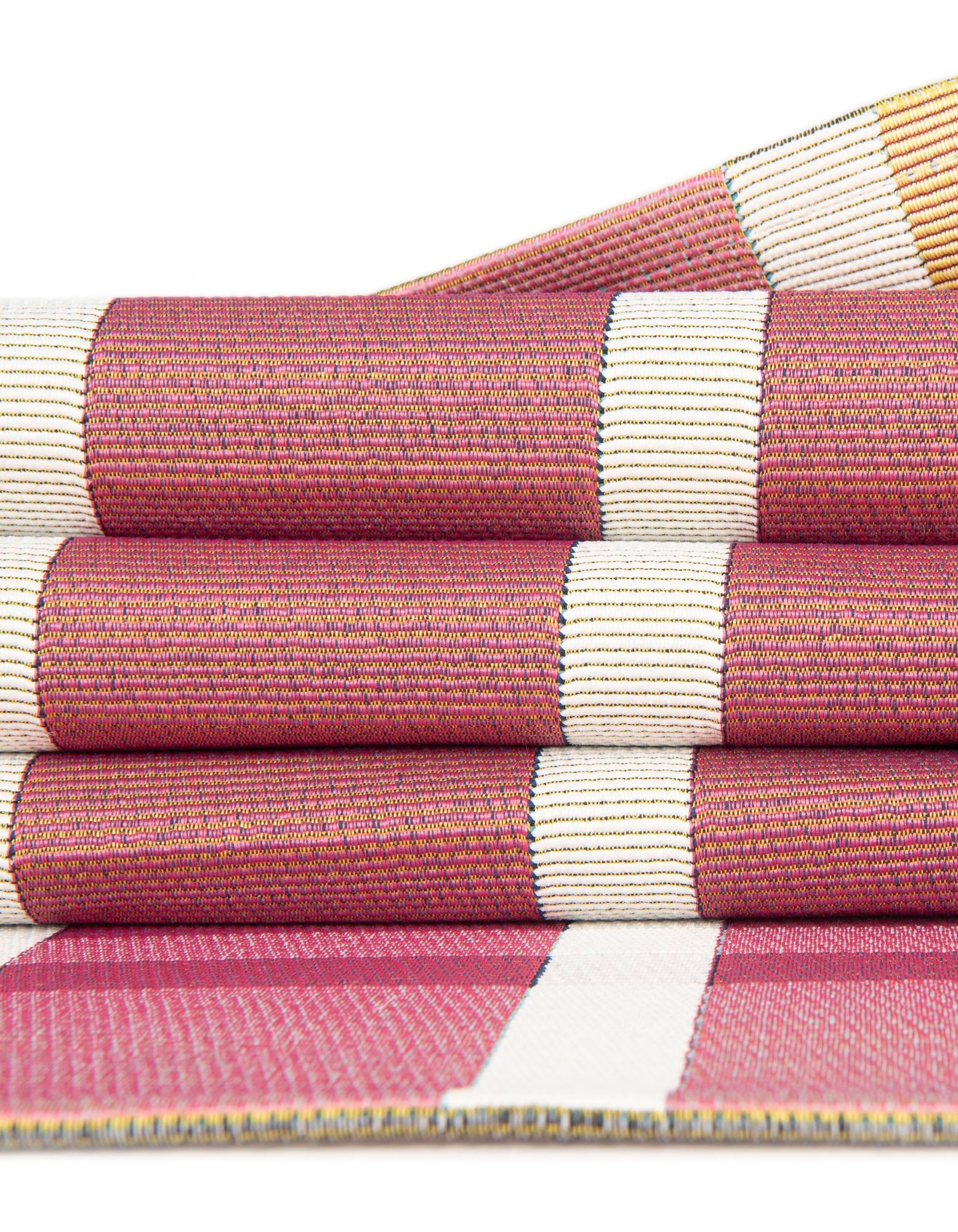 10' x 13' Easy-Clean Striped Indoor / Outdoor Rug