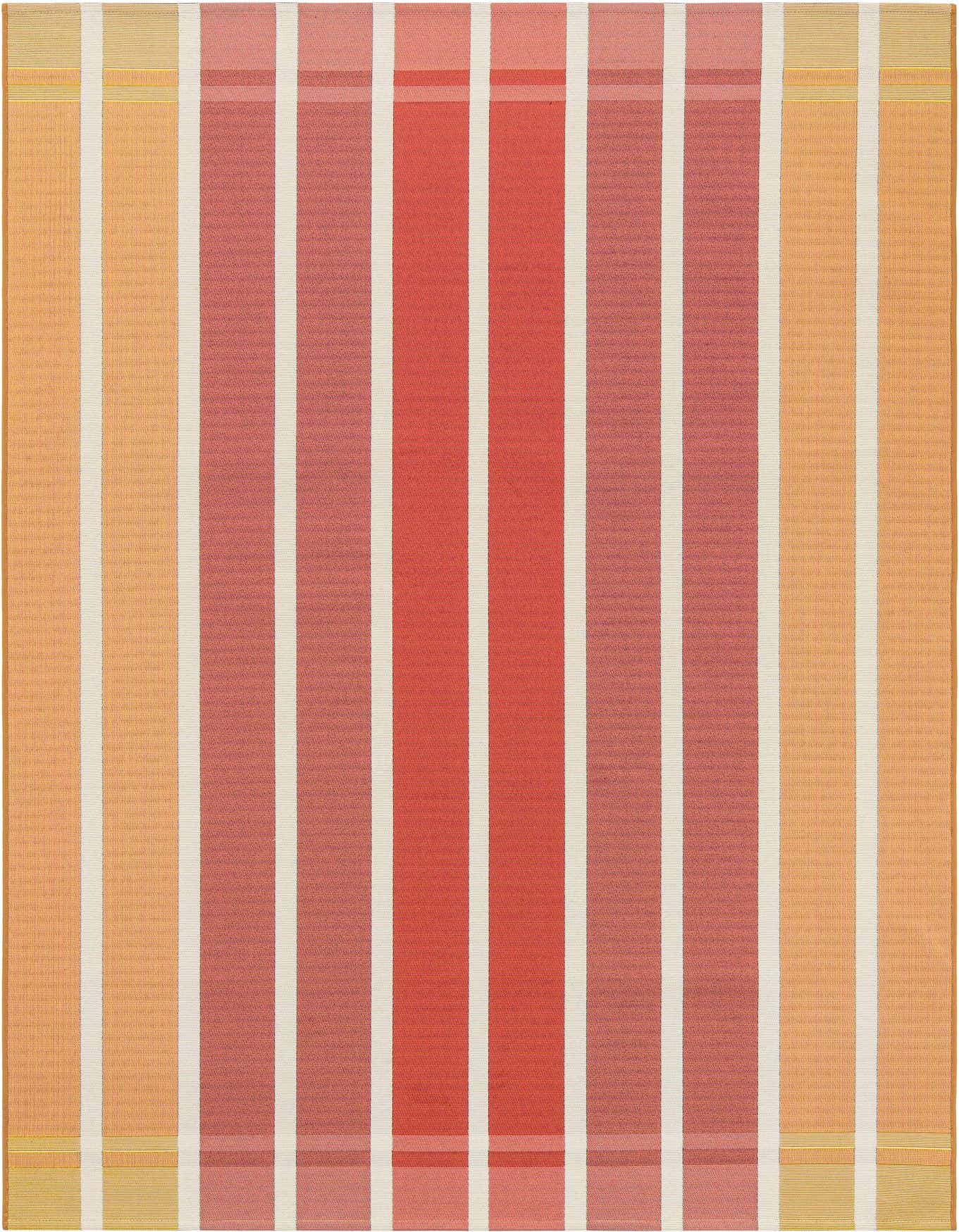 5' 3 x 8' Easy-Clean Striped Indoor / Outdoor Rug