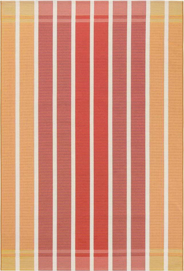 Detail image of 5' 3 x 8' Easy-Clean Striped Indoor / Outdoor Rug