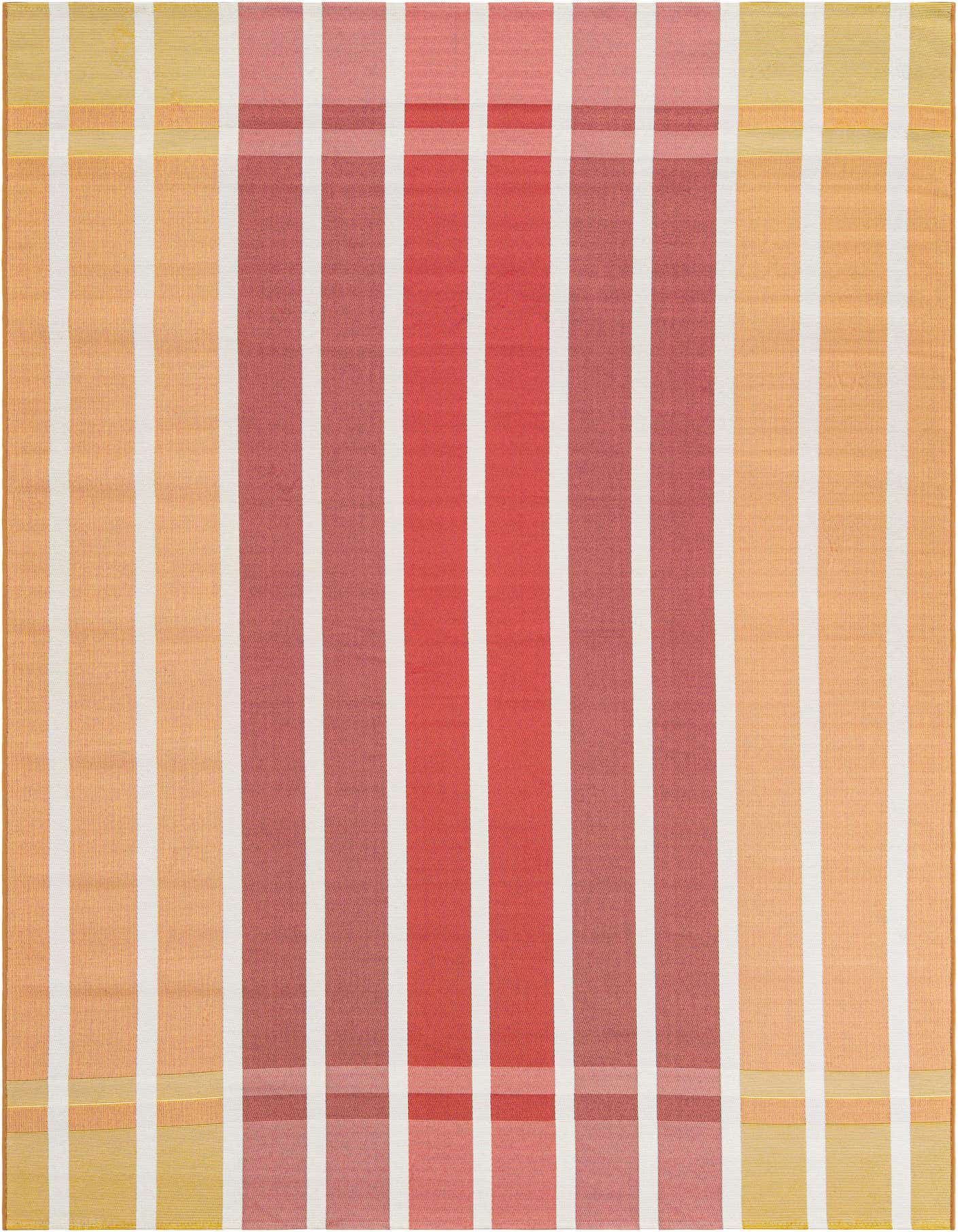 6' x 9' Easy-Clean Striped Indoor / Outdoor Rug