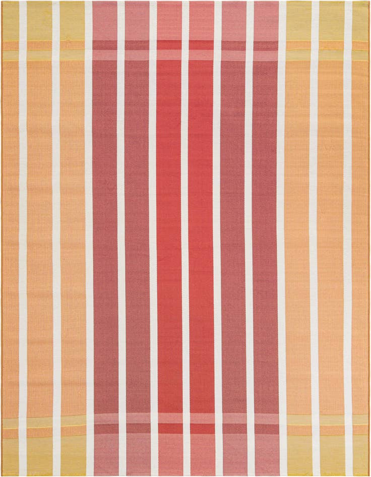 Detail image of 6' x 9' Easy-Clean Striped Indoor / Outdoor Rug