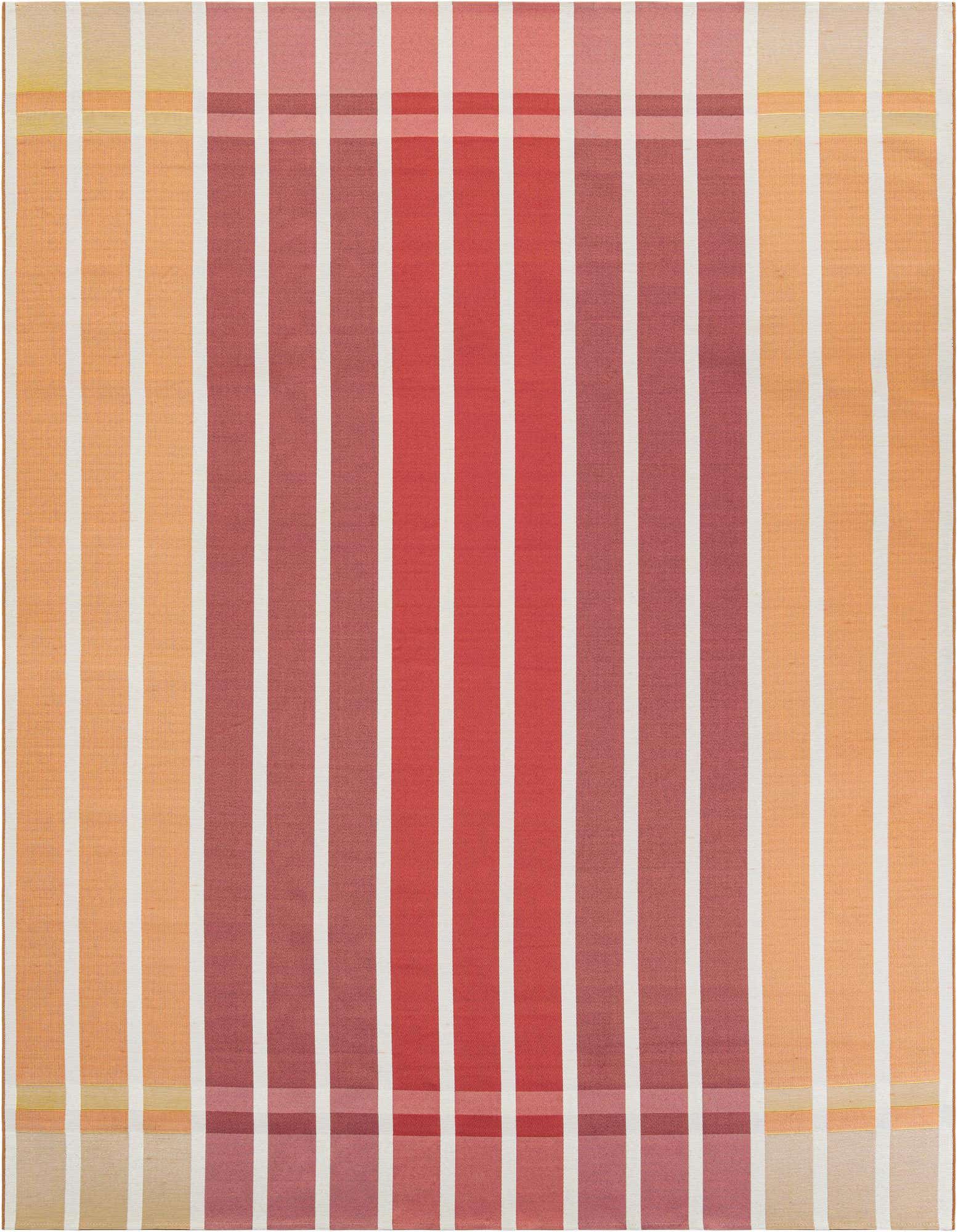 9' x 12' Easy-Clean Striped Indoor / Outdoor Rug