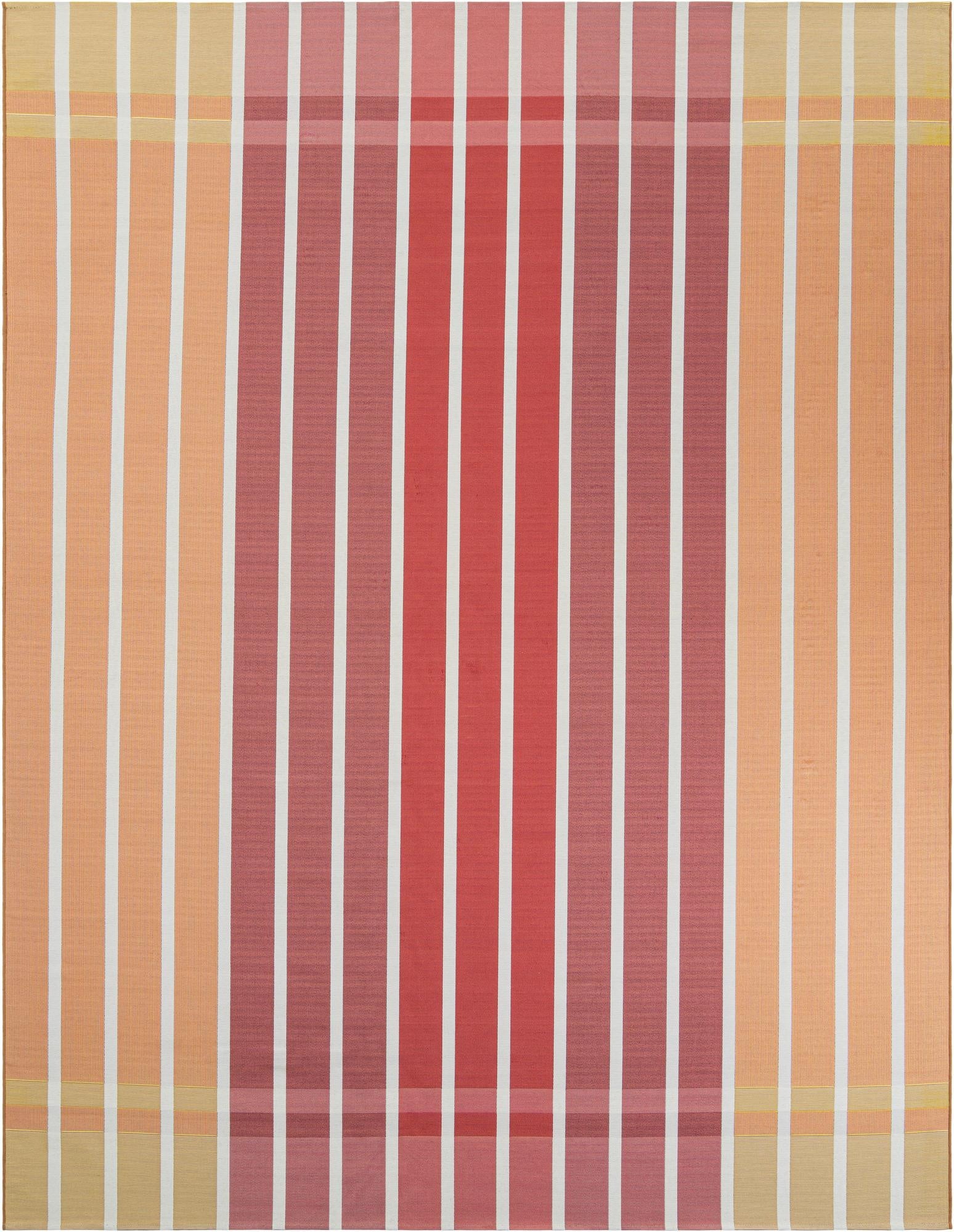 10' x 13'  Washable Striped Indoor / Outdoor Rug