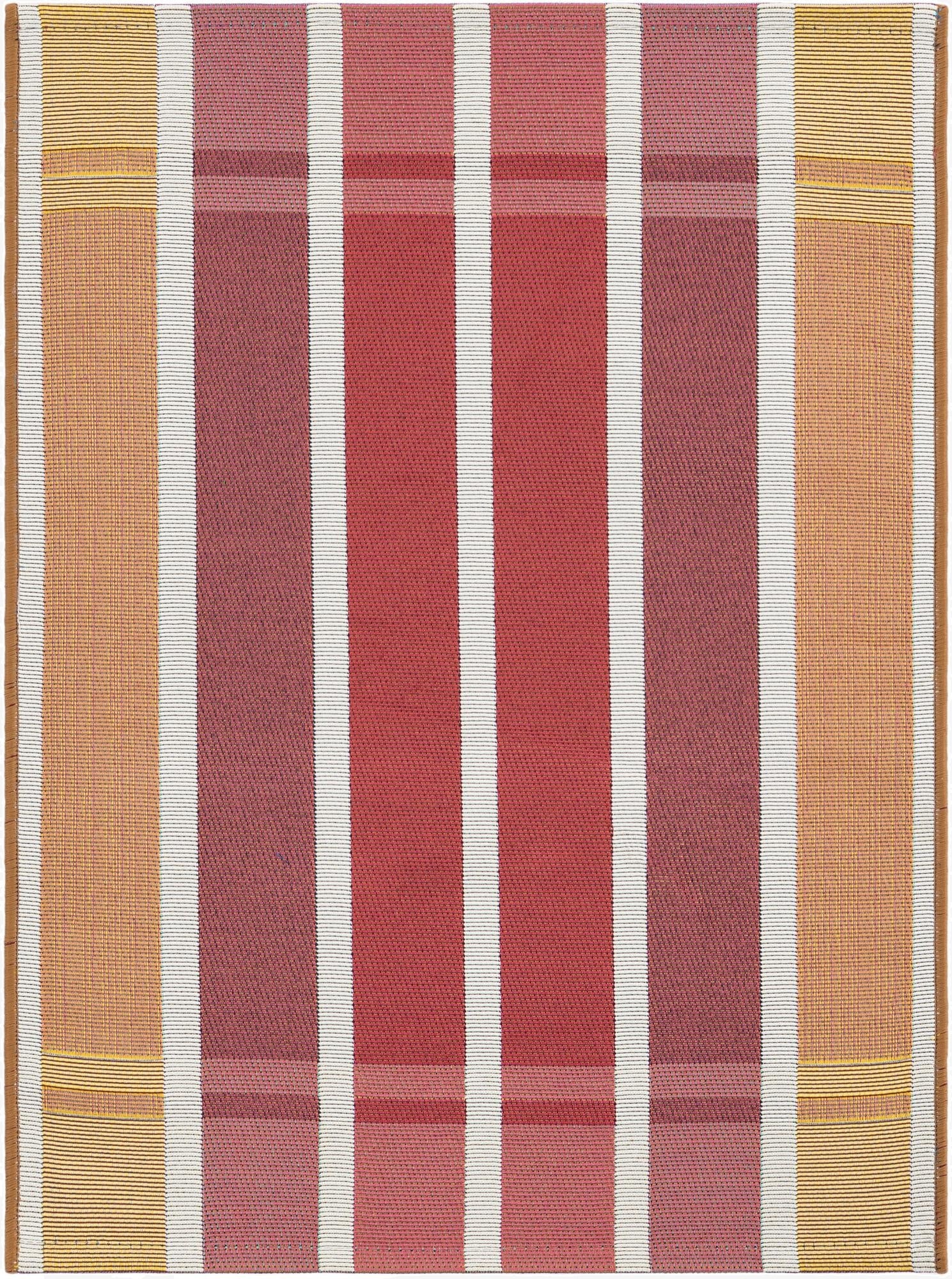 2' x 3'  Washable Striped Indoor / Outdoor Rug