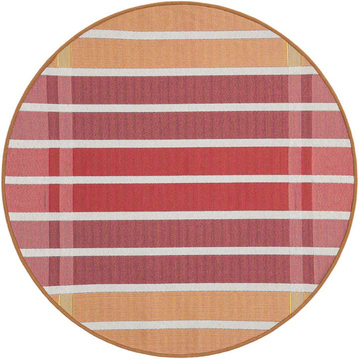 95cm x 95cm Easy-Clean Ribbon Indoor / Outdoor Round Rug