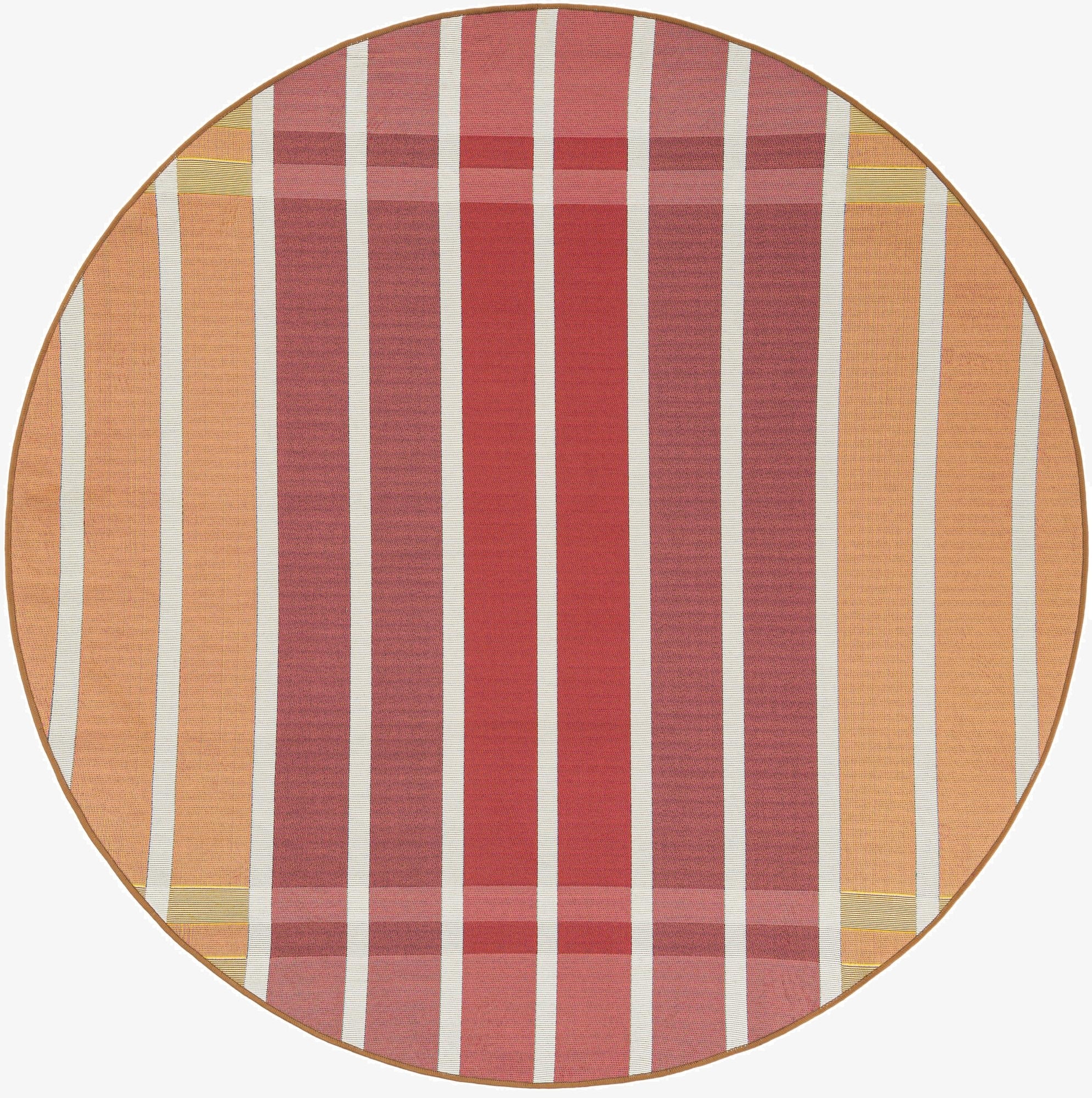 6' x 6' Washable Ribbon Indoor / Outdoor Round Rug