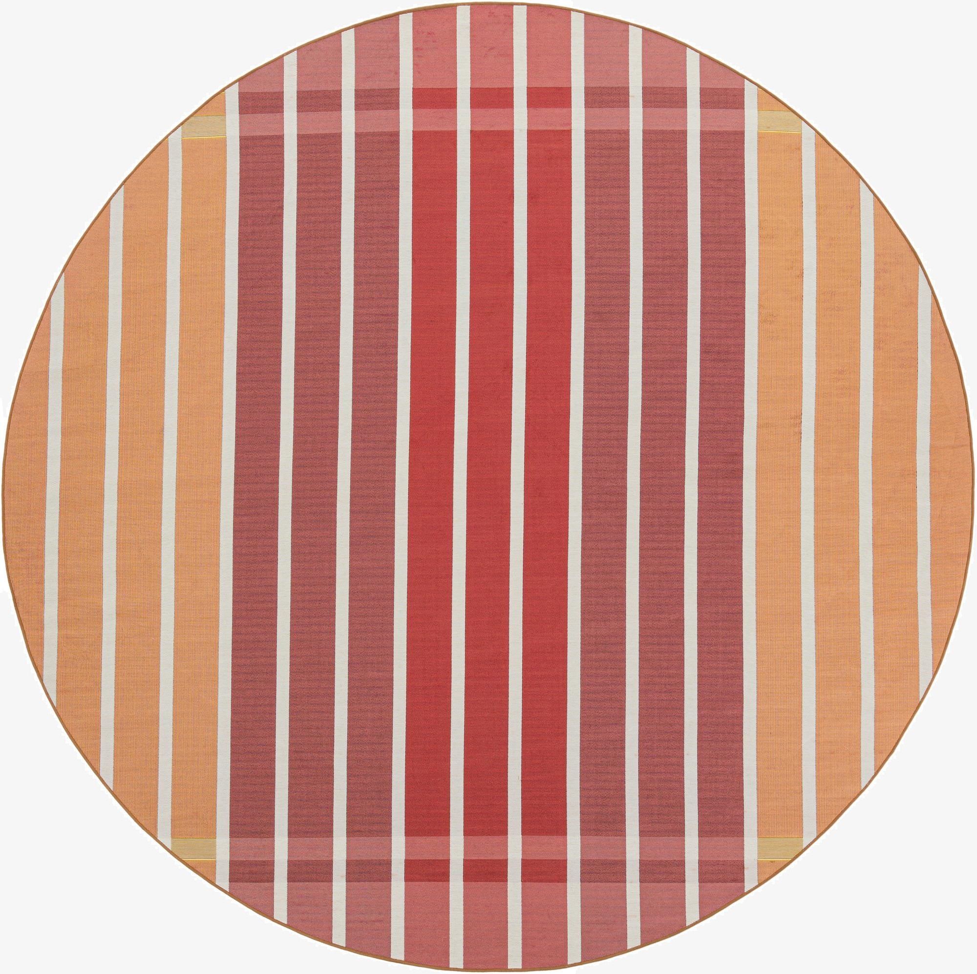 10' x 10' Washable Ribbon Indoor / Outdoor Round Rug