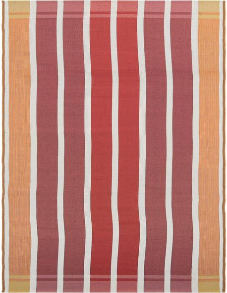 Detail image of 2' 7 x 12' Easy-Clean Striped Indoor / Outdoor Runner Rug