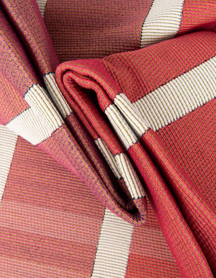 Detail image of 2' 7 x 10'  Washable Striped Indoor / Outdoor Runner Rug