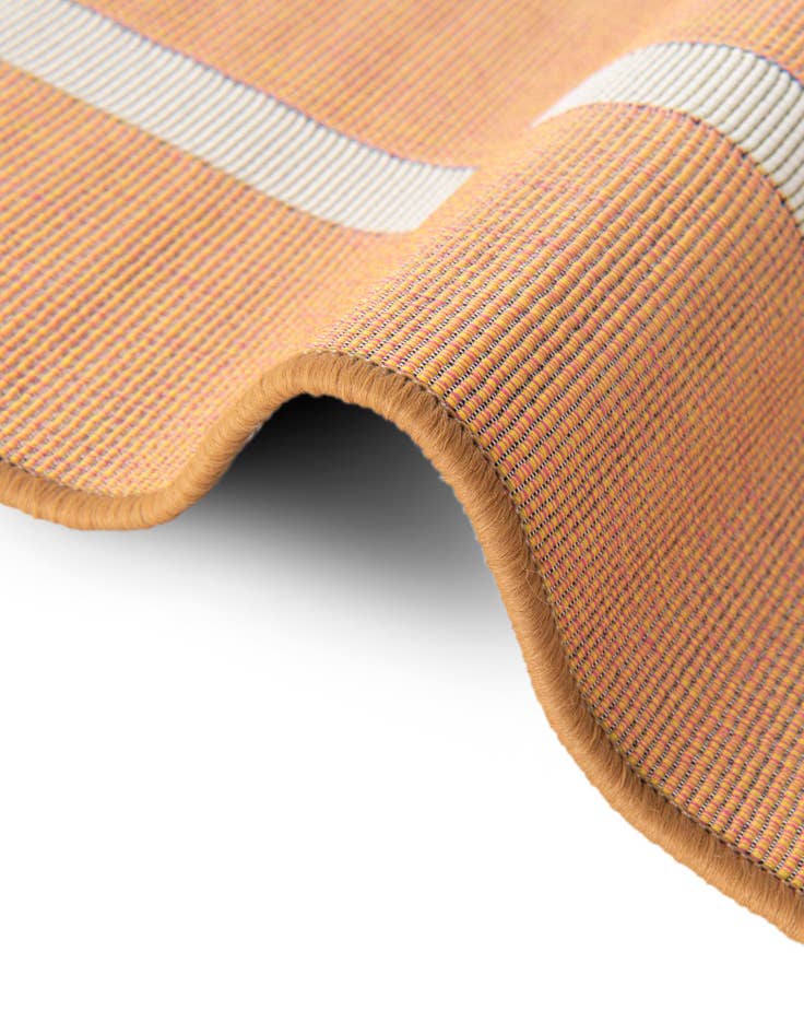 Detail image of 2' 7 x 10'  Washable Striped Indoor / Outdoor Runner Rug