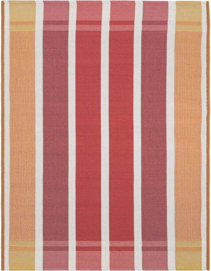 2' x 6' Easy-Clean Striped Indoor / Outdoor Runner Rug
