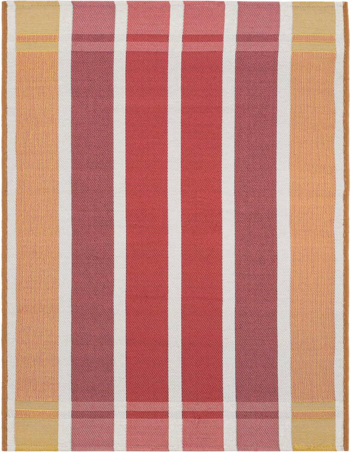 Detail image of 2' x 6' Easy-Clean Striped Indoor / Outdoor Runner Rug