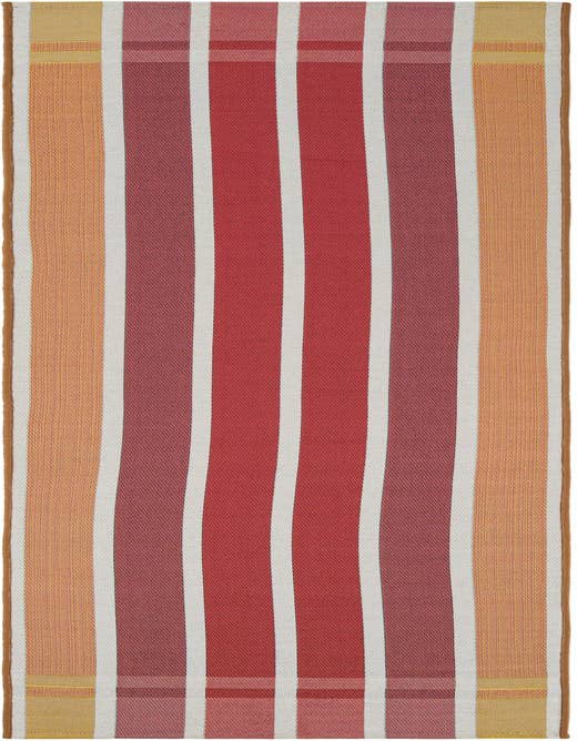 Detail image of 2' x 8' Easy-Clean Striped Indoor / Outdoor Runner Rug