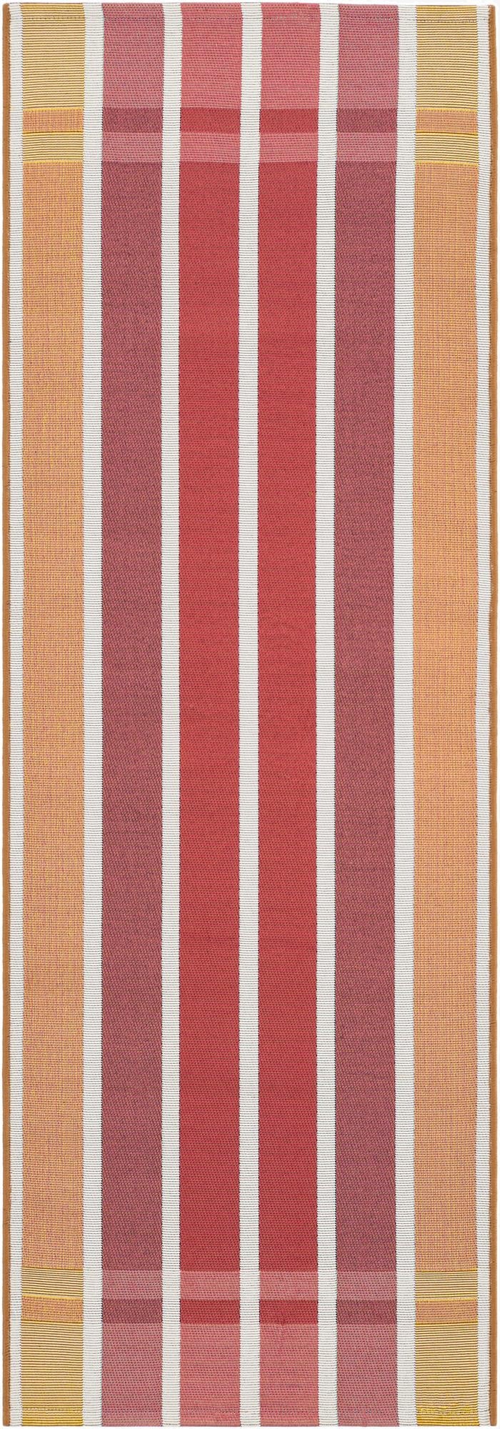 2' x 6'  Washable Striped Indoor / Outdoor Runner Rug