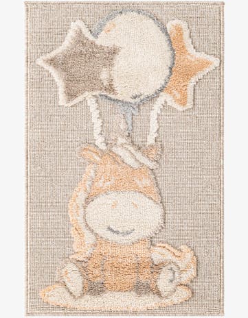 Peach Blossom Whimsy Kids Rug