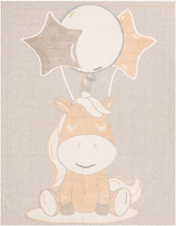 Peach Blossom Whimsy Kids Rug