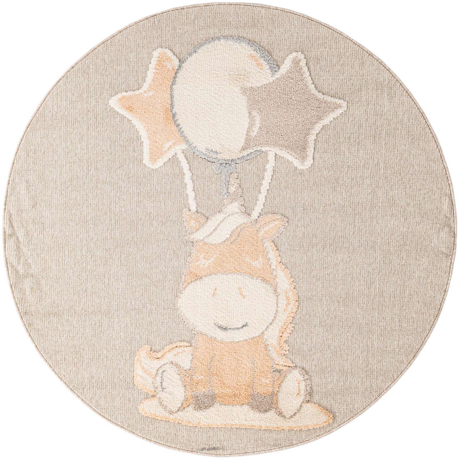 5' x 5' Whimsy Kids Round Rug