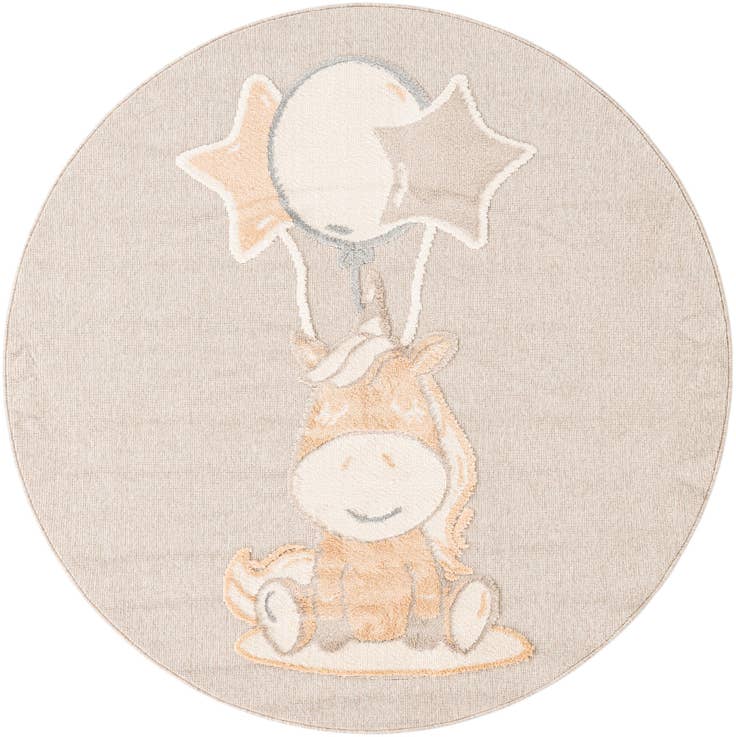 Detail image of 7' x 7' Whimsy Kids Round Rug