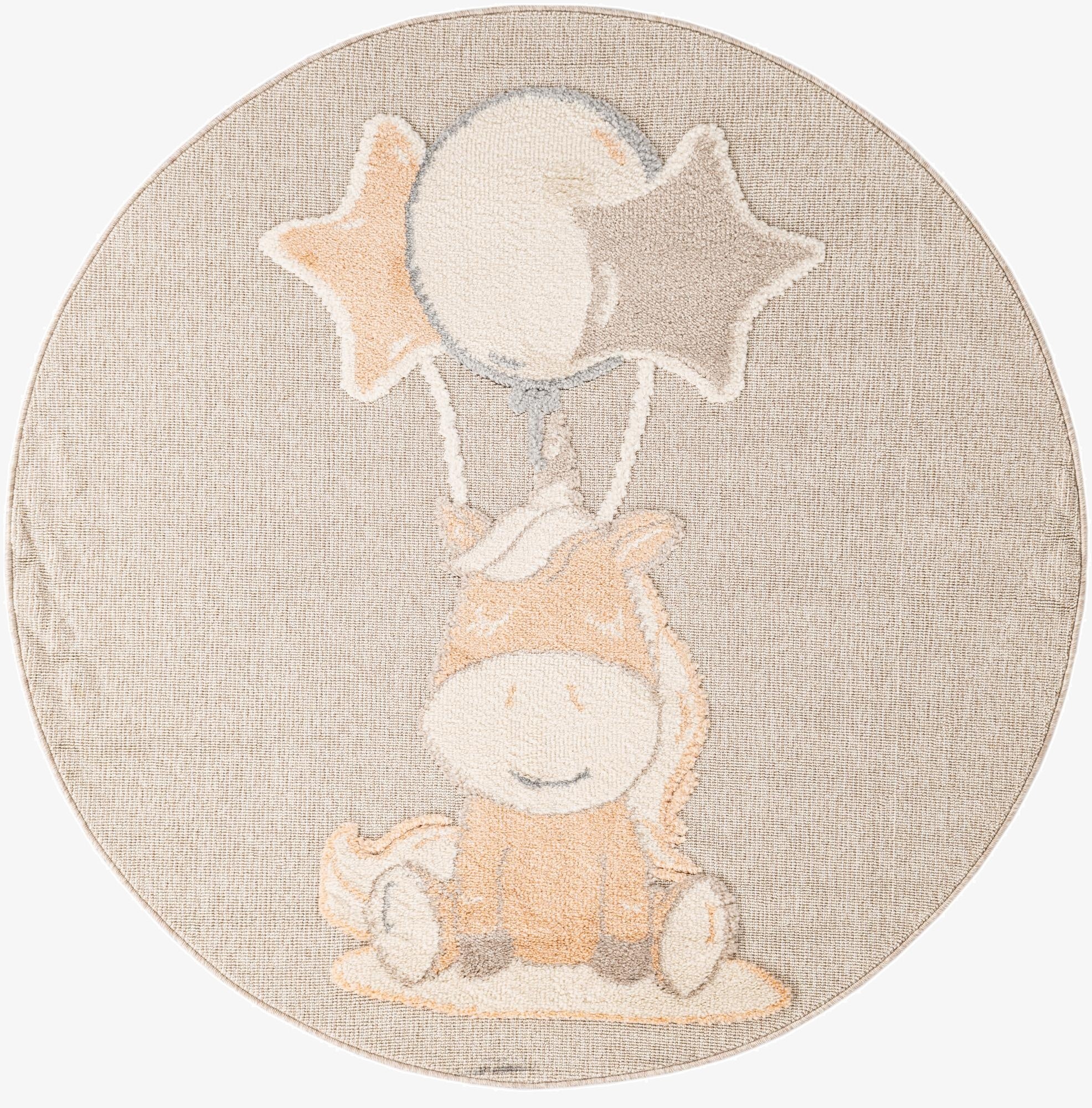 5' x 5' Whimsy Kids Round Rug