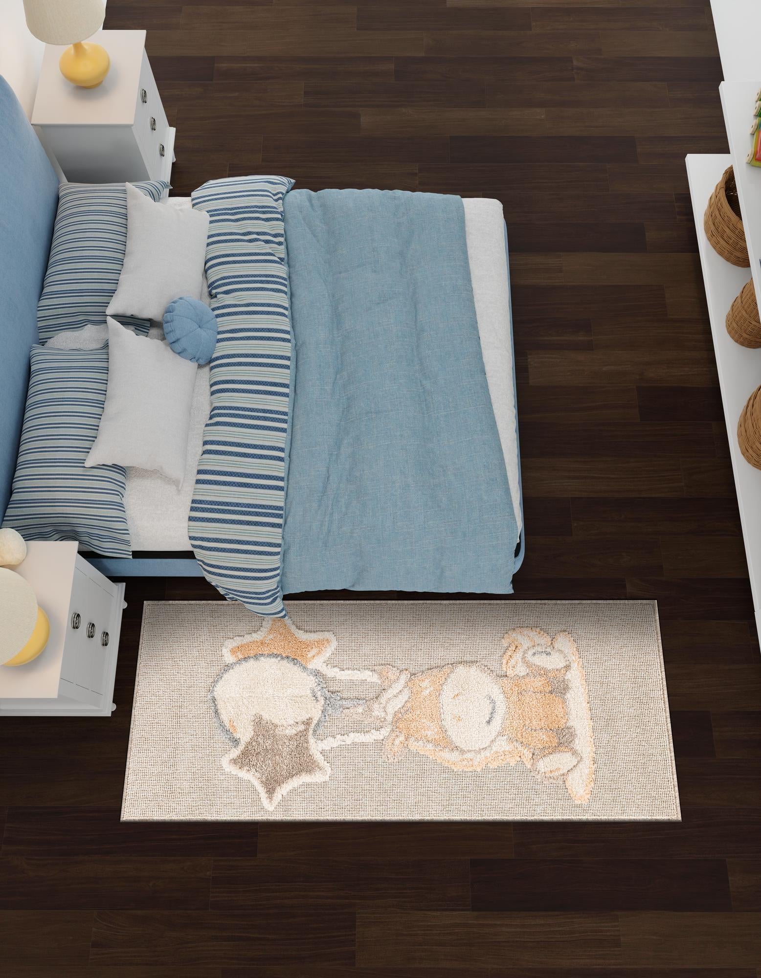 2' x 4' Whimsy Kids Runner Rug