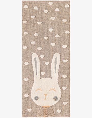 Peach Blossom Whimsy Kids Runner Rug