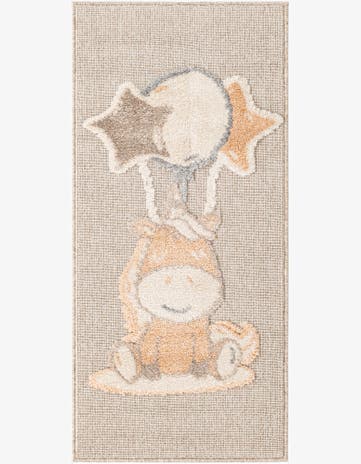 Peach Blossom Whimsy Kids Runner Rug