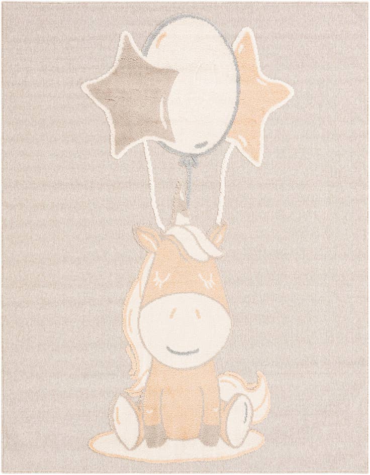 Detail image of 7' 10 x 7' 10 Whimsy Kids Square Rug
