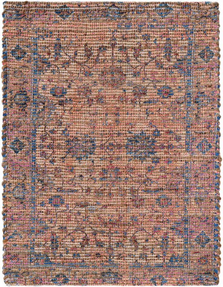 Detail image of 2' x 3' 1 Hand Woven Chenille Jute Rug