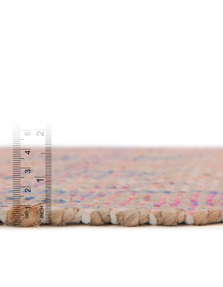 Detail image of 5' 3 x 8' Hand Woven Chenille Jute Rug