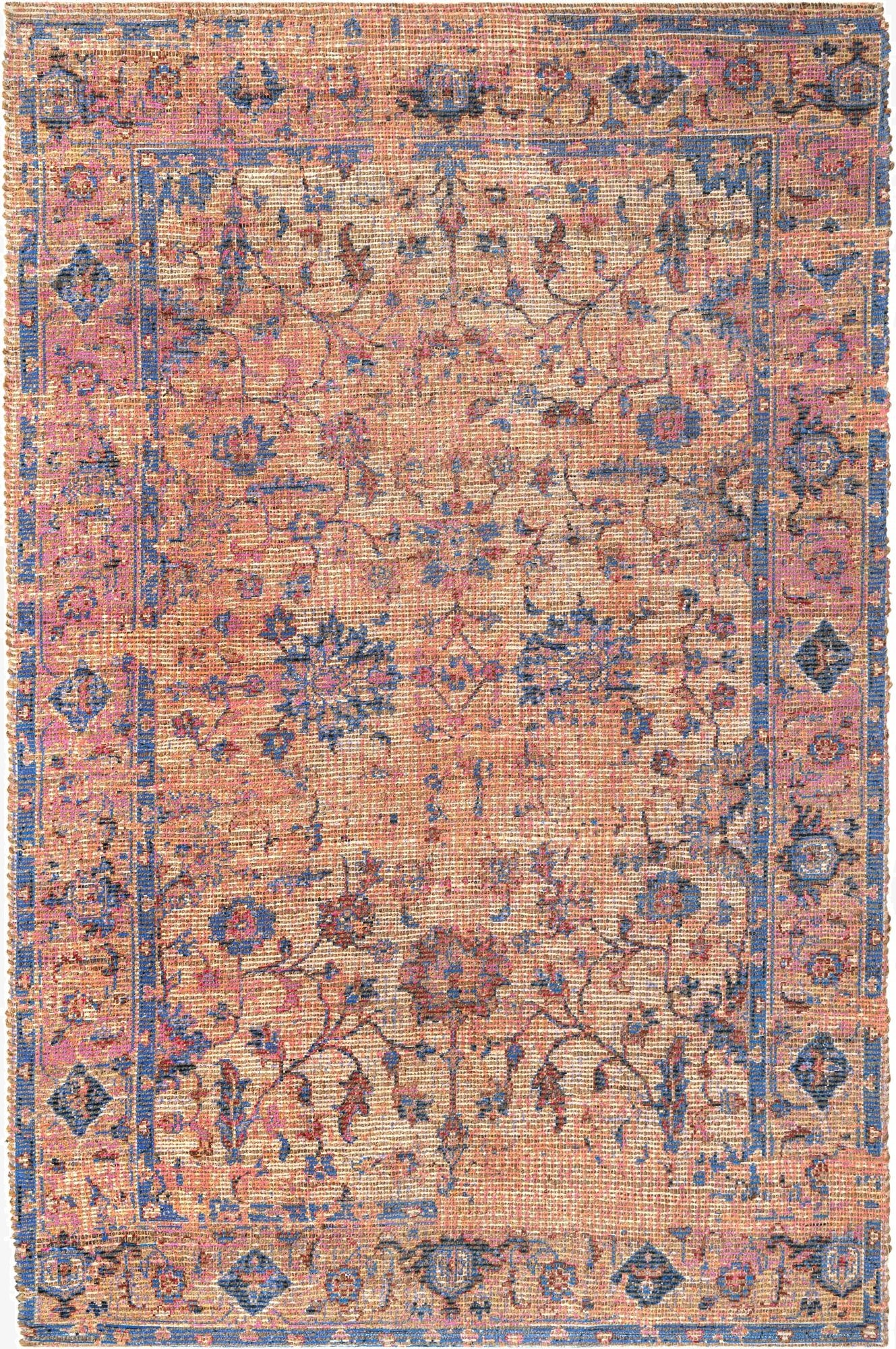 6' 1 x 9'  Hand Woven Chenille Jute Rug