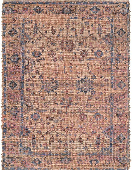 Detail image of 2' 2 x 8' Hand Woven Chenille Jute Runner Rug