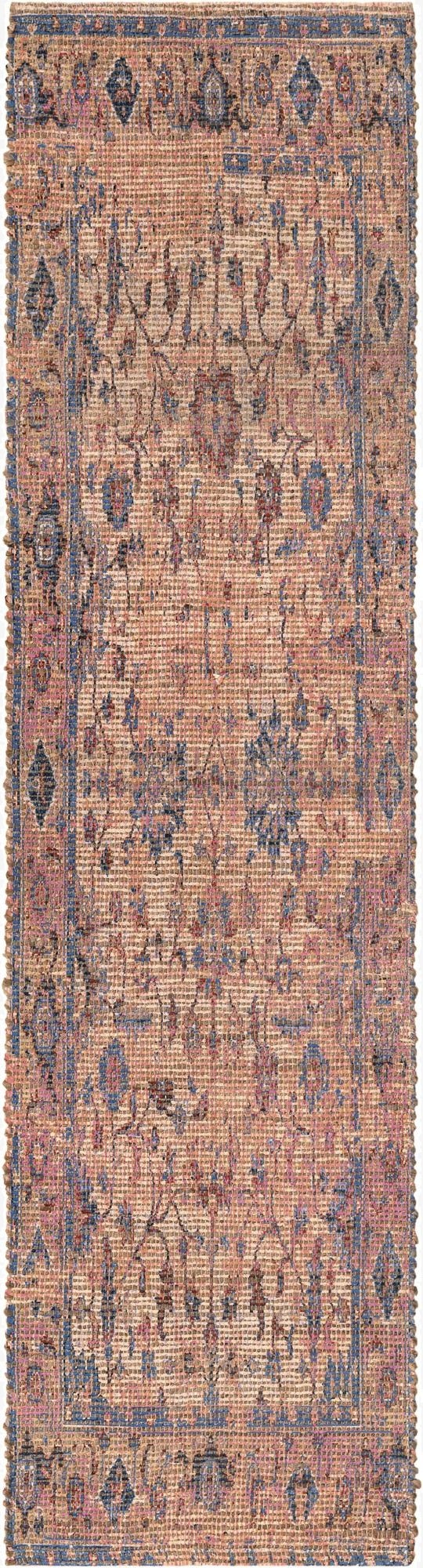 2' 2 x 8'  Hand Woven Chenille Jute Runner Rug