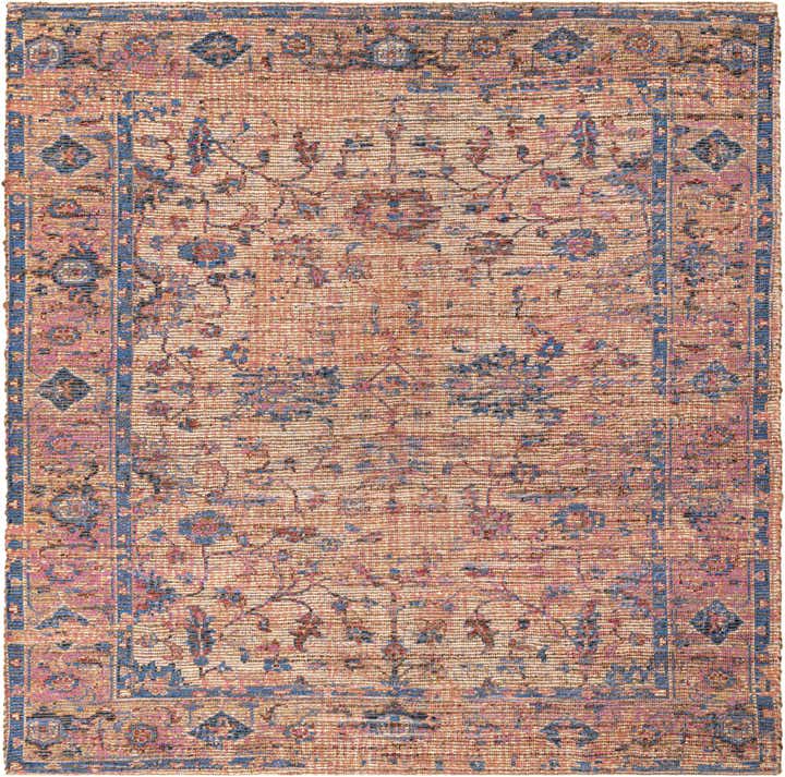 7' 10 x 7' 10 Hand Woven Chenille Jute Square Rug